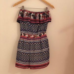 Jolt strapless romper